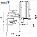 Benslift Reifenwuchtmaschine mit autom. pneumatischer Radspannung - BL850W
