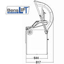 Benslift Reifenwuchtmaschine mit autom. pneumatischer Radspannung - BL850W