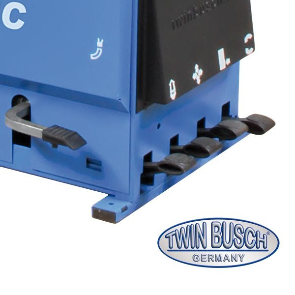 Twinbusch SEMI AUTOM. Reifenmontagemaschine - mit pneumatisch kippbarem Montagearm