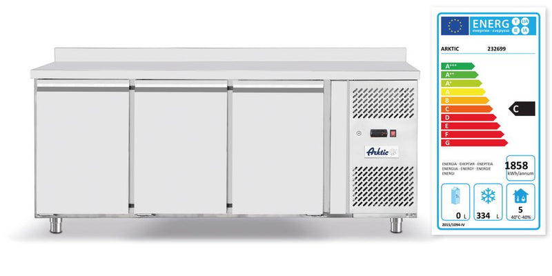 Hendi vriestafel, driedeurs Profi Line 420 L