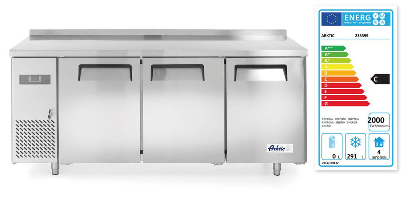 Congélateur de table Hendi, trois portes Kitchen Line 390 L