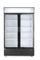 Hendi rear wall refrigerator with backlit panel, two doors