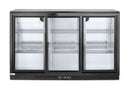 Hendi bar fridge with three sliding doors