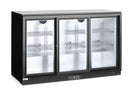 Hendi bar fridge with three sliding doors