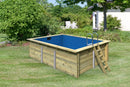 Karibu “Rechteck Pool 2” ca. 3,1x4,0m aus Holz (kesseldruckimprägniert)