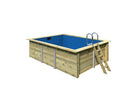 Karibu “Rechteck Pool 2” ca. 3,1x4,0m aus Holz (kesseldruckimprägniert)