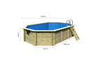 Karibu “Pool Modell 4” ca. 3,6x5,7m aus Holz (kesseldruckimprägniert)
