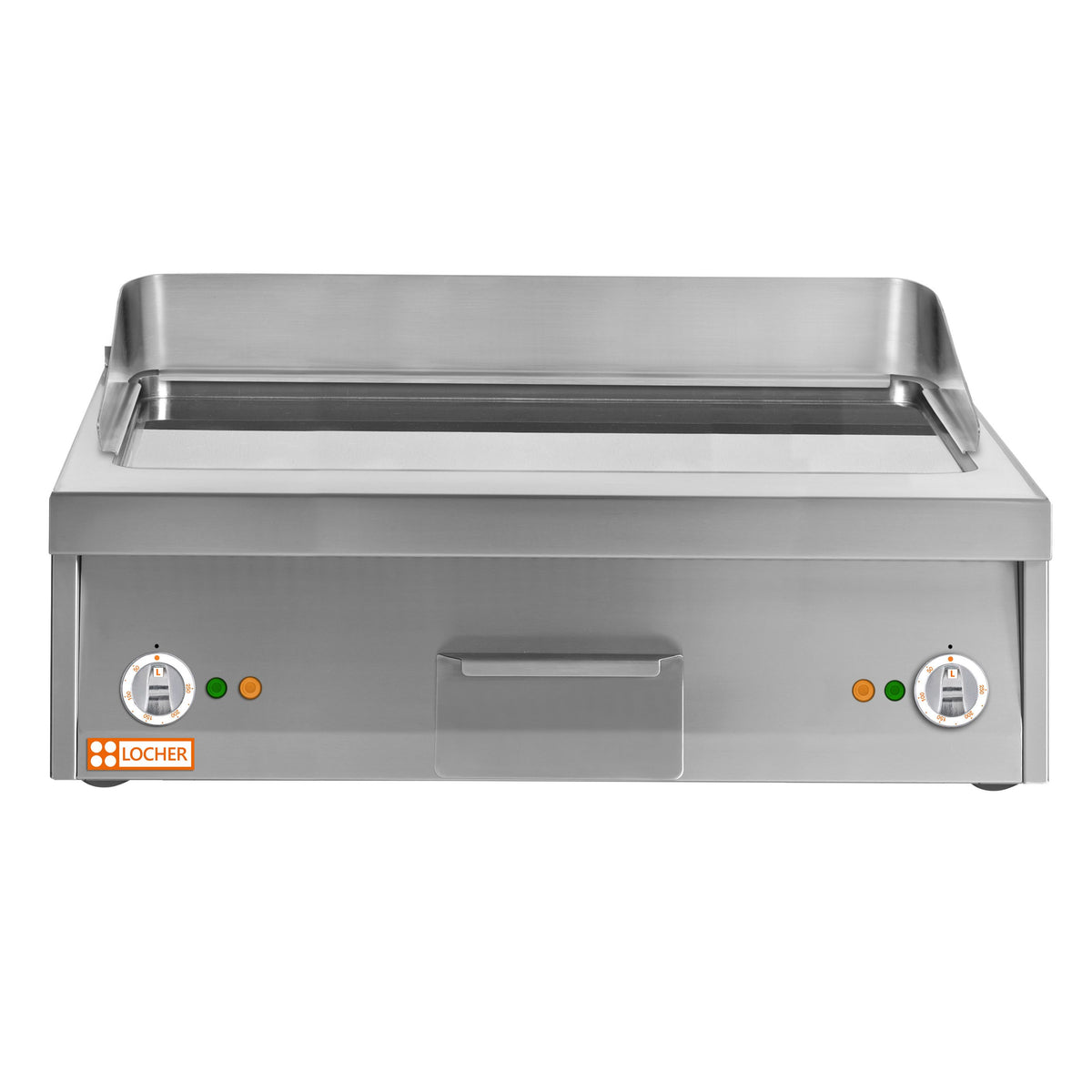 Locher electric griddle 800
 Cooking surface: hard chrome-plated, smooth