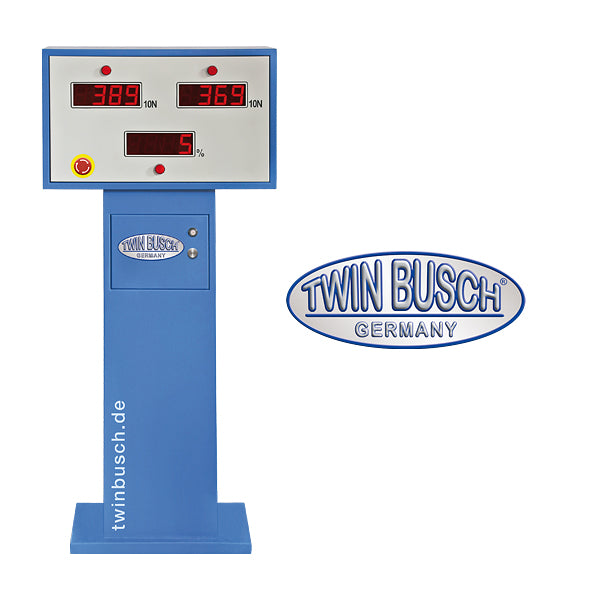 Twinbusch Rollen-Bremsenprüfstand mit Anzeigeschrank Digital-Display