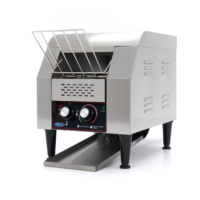 MAXIMA Gastro Toaster - Förderer - 150 Scheiben/H - Einstellbare Geschwindigkeit - inkl. Krümelschale