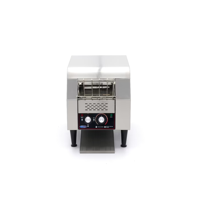 MAXIMA Gastro Toaster - Förderer - 150 Scheiben/H - Einstellbare Geschwindigkeit - inkl. Krümelschale