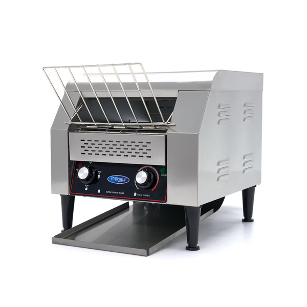 MAXIMA Gastro Toaster - Förderer - 300 Scheiben/H - Einstellbare Geschwindigkeit - inkl. Krümelschale