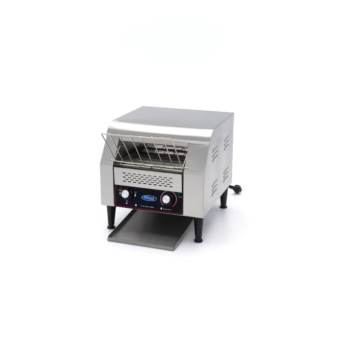MAXIMA Gastro Toaster - Förderer - 300 Scheiben/H - Einstellbare Geschwindigkeit - inkl. Krümelschale