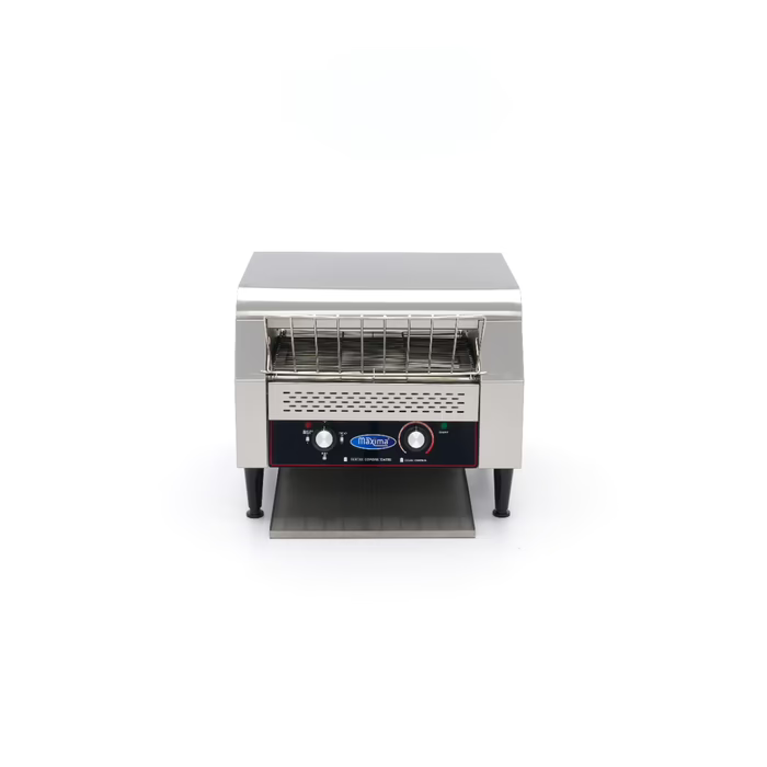 MAXIMA Gastro Toaster - Förderer - 450 Scheiben/H - Einstellbare Geschwindigkeit - inkl. Krümelschale