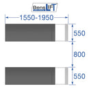 Benslift Profi Scherenhebebühne 3.0 t - Unterflur - BL S30-1.8U