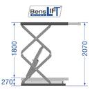 Benslift Profi Scherenhebebühne 3.0 t - Unterflur - BL S30-1.8U