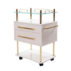 Tavolino Soleni Luxury 2 bianco Edizione Oro zecchino 999 – Vorschau 1
