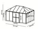 StarLine Gewächshaus Modell Flora Lounge 12,0 m²