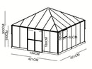 StarLine Gewächshaus Modell Flora Lounge 17,72 m²