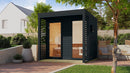 Karibu Gartensauna "Saunahaus Ares 2" 5 Personen Anthrazit ohne Ofen