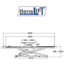 Benslift Auffahrscherenhebebühne 4.2 t - Unterflur - BL SA42U