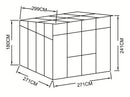 StarLine Gewächshaus Modell PultLine 7,34 m²