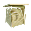 Karibu Mini Gartensauna "Saunahaus Pepe 3" 5 Personen Natur ohne Ofen