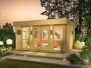 Fjordholz Gartenhaus mit Flachdach Modell Kubi Midi