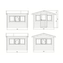 Fjordholz Gewächshaus aus Holz Modell 28 B