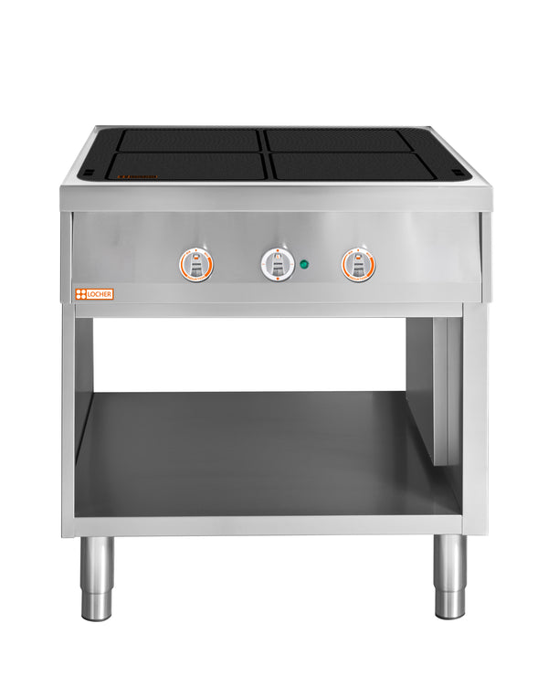 Locher Induktionsherd, 4 Kochstellen á 5 kW
