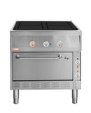 Locher ﻿Induktionsherd, 4 Kochstellen á 5 kW
mit Bratofen GN 2/1