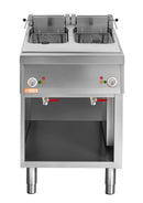 Locher Elektro-Fritteuse mit 2 Becken, 2 x 12,5 Liter