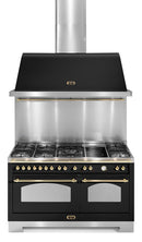 LOFRA - DOLCEVITA EXTRACTOR HOOD - 150 cm wide - BLACK - Brass finish 