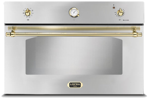 LOFRA - DOLCEVITA - EINBAU BACKOFEN 90 cm - FRS 99 EE- EDELSTAHL - MESSING FINISH