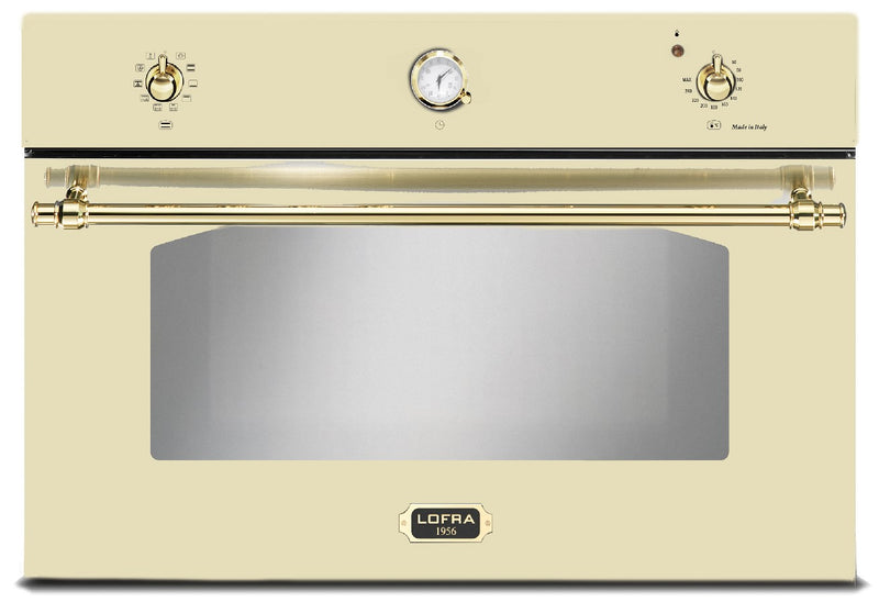 LOFRA - DOLCEVITA - BUILT-IN OVEN 90 cm - FRBI 99 EE - IVORY - BRASS FINISH 
