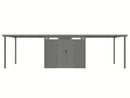 StarLine Metal Shed Model Style 4.45 m² Economy Set 3 Aluminum Grey