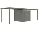 StarLine Metal Shed Model Style 4.45 m² Economy Set 3 Aluminum Grey