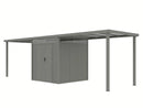StarLine Metal Shed Model Style 4.45 m² Economy Set 3 Aluminum Grey