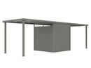 StarLine Metal Shed Model Style 4.45 m² Economy Set 3 Aluminum Grey