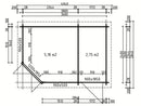 Fjordholz 5-Eck Gartenhaus Modell Evelyn 2D