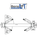 Benlsift 2-Säulen Hebebühne barrierefrei - 3600 kg