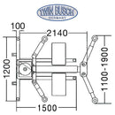 Twinbusch 1 Säulen Hebebühne 2.5 t - Feststehend