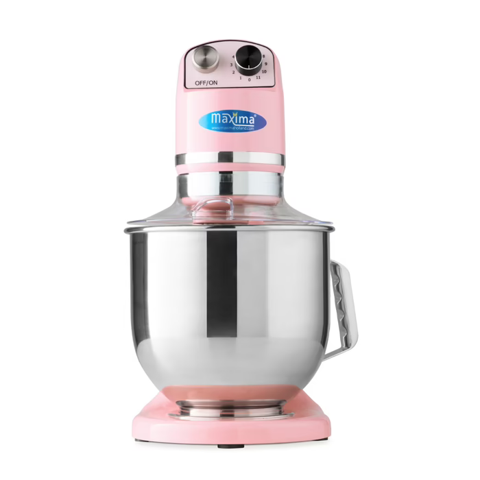 MAXIMA Gastro Planetenmischer - 7 l - Bis zu 2 kg Teig - Pink