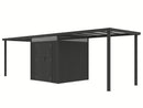 StarLine Metall Gerätehaus Modell Style 4,45 m² Spar-Set 3 Anthrazit