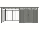 StarLine Metal Shed Model Style 7.56 m² Economy Set-5 Aluminum Grey