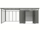 StarLine Metal Shed Model Style 7.56 m² Economy Set-5 Aluminum Grey
