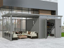 StarLine Metal Shed Model Style 7.56 m² Economy Set-5 Aluminum Grey