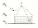Fjordholz Grillhaus Modell Niklas 9 m²