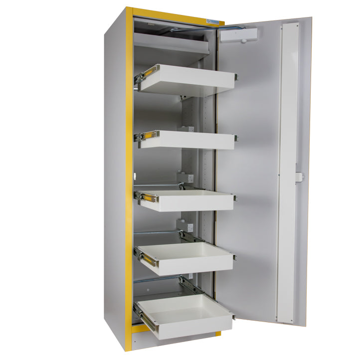 Armadio di sicurezza Ecosafe Tipo 30 - EN 14470-1 - Alto 1 Anta - 5 Cassetti