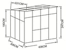 StarLine Gewächshaus Modell PultLine 12,42 m²